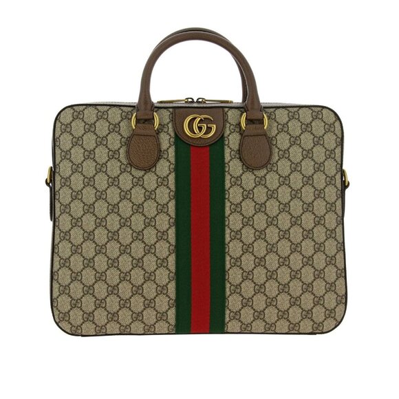 Gucci Unisex Ophidia GG Supreme Briefcase Shoulder Bag NEW - Picture 1 of 11